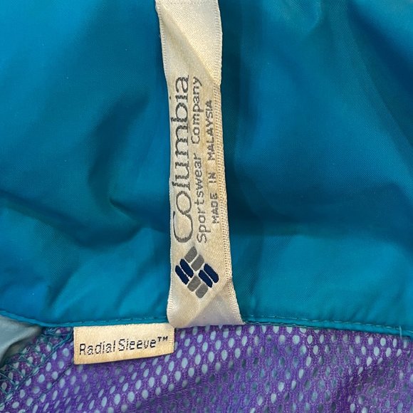 Women's Columbia Y2K Windbreaker Full Zip Jacket Blue Size‎ Large - Picture 3 of 6